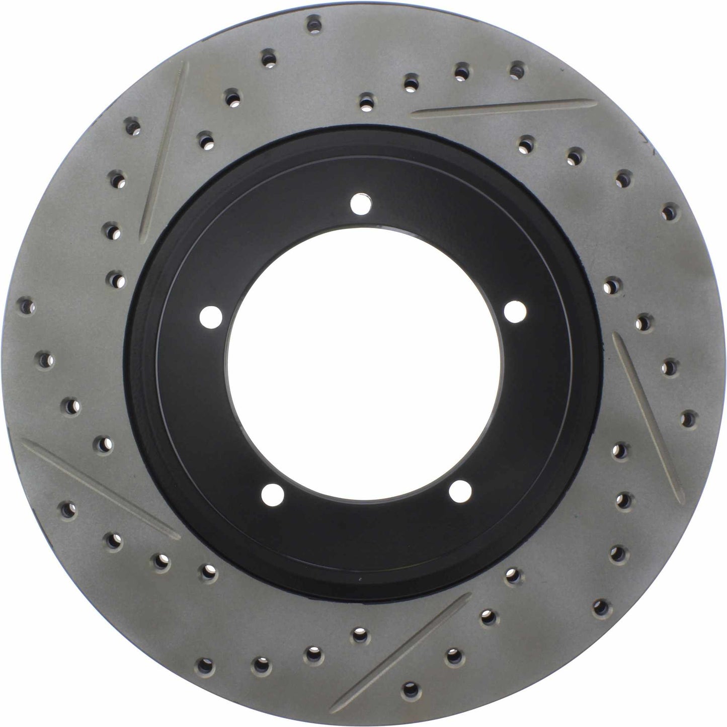 StopTech Sport Drilled/Slotted Brake Rotor; Front Right