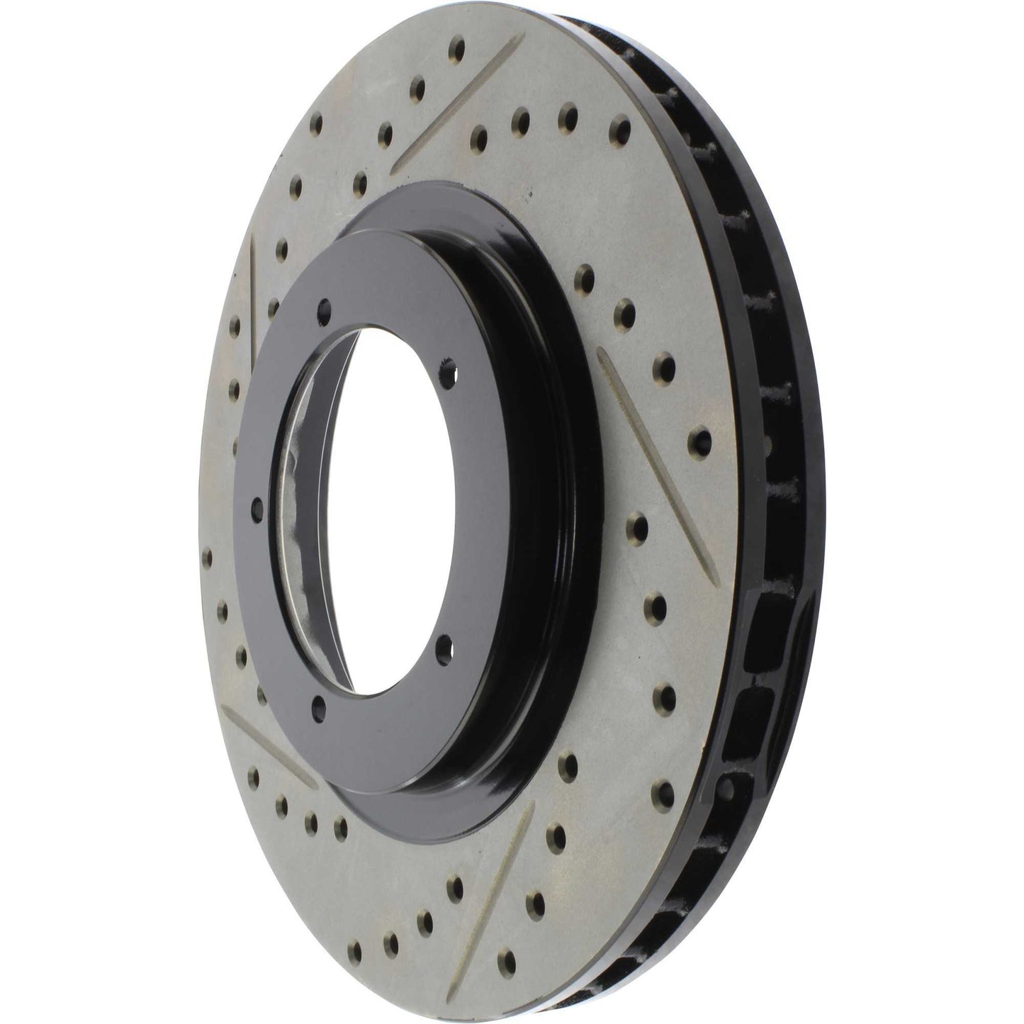 StopTech Sport Drilled/Slotted Brake Rotor; Front Right