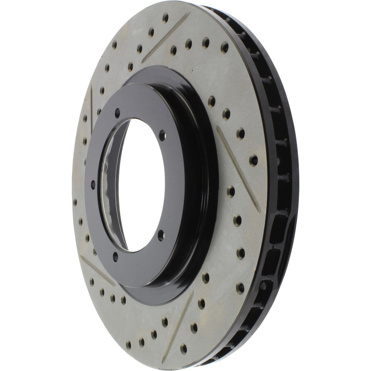 StopTech Sport Drilled/Slotted Brake Rotor; Front Right