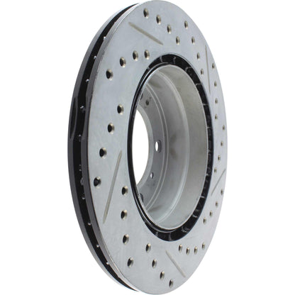 StopTech Sport Cryo Drilled/Slotted Brake Rotor; Rear Right