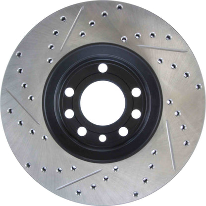 StopTech 03-09 Saab 9-3 Slotted & Drilled Left Front Rotor 127.38017L