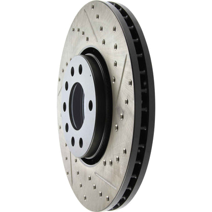 StopTech 03-09 Saab 9-3 Slotted & Drilled Left Front Rotor 127.38017L