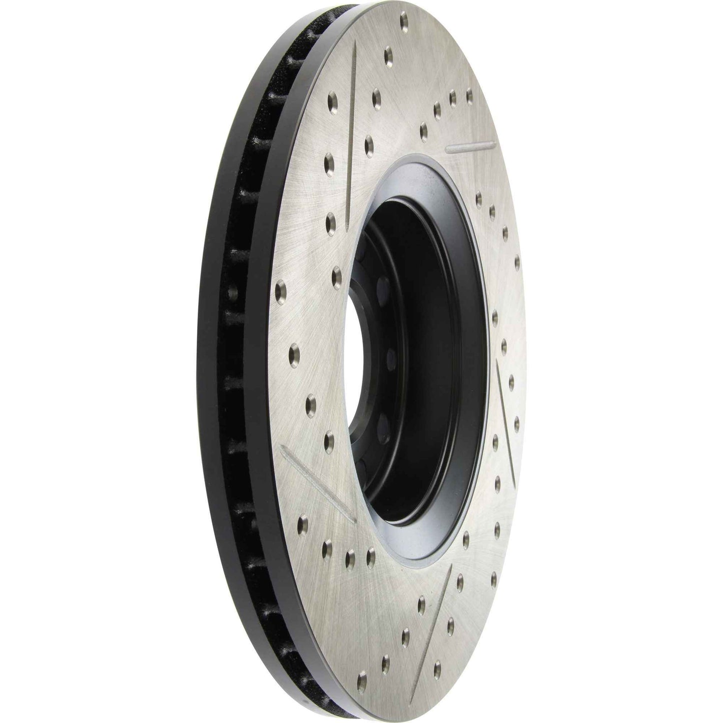 StopTech 03-09 Saab 9-3 Slotted & Drilled Left Front Rotor 127.38017L