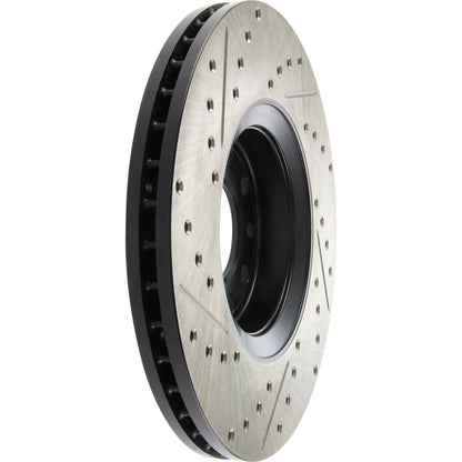 StopTech 03-09 Saab 9-3 Slotted & Drilled Left Front Rotor 127.38017L