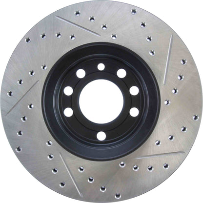 StopTech 03-09 Saab 9-3 Slotted & Drilled Right Front Rotor 127.38017R