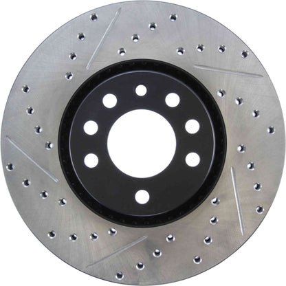 StopTech 03-09 Saab 9-3 Slotted & Drilled Right Front Rotor 127.38017R