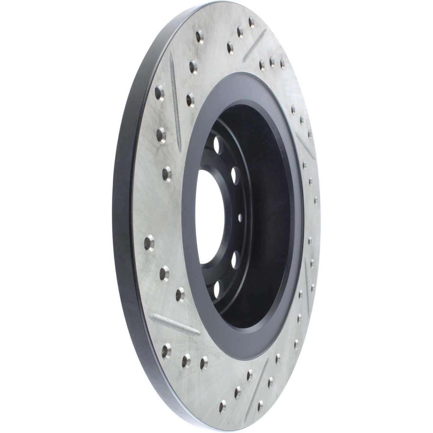 StopTech 03-12 Saab 9-3/9-3X Slotted & Drilled Left Rear Rotor 127.38018L