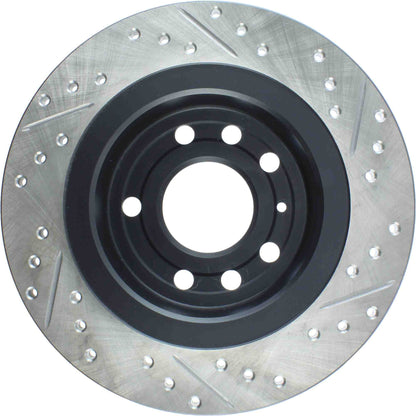 StopTech 03-12 Saab 9-3/9-3X Slotted & Drilled Right Rear Rotor 127.38018R
