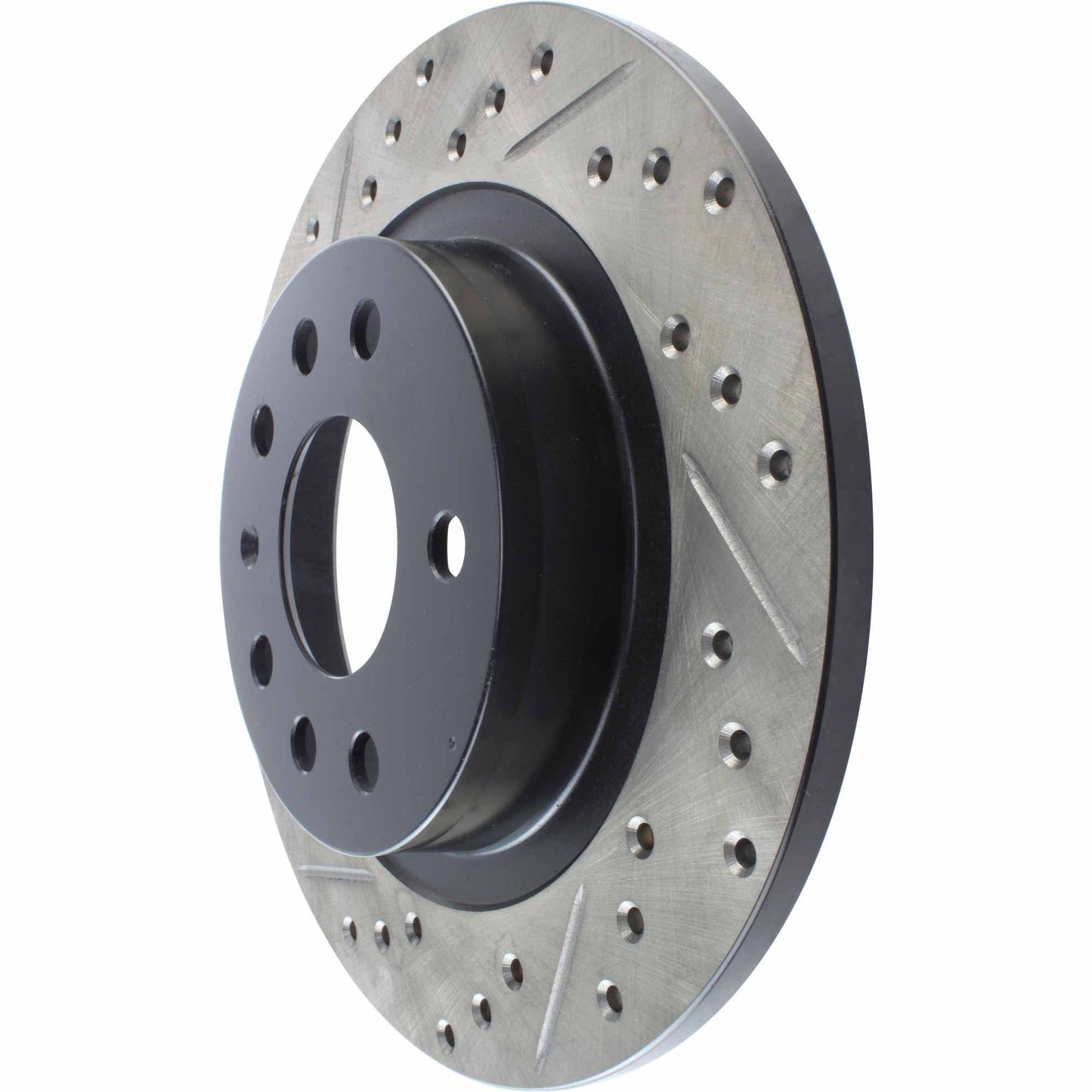 StopTech 03-12 Saab 9-3/9-3X Slotted & Drilled Right Rear Rotor 127.38018R