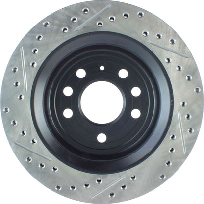 StopTech 03-09 Saab 9-3 Slotted & Drilled Left Rear Rotor 127.38019L