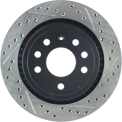StopTech 03-09 Saab 9-3 Slotted & Drilled Left Rear Rotor 127.38019L