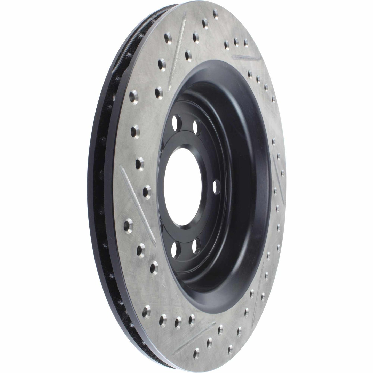 StopTech 03-09 Saab 9-3 Slotted & Drilled Left Rear Rotor 127.38019L