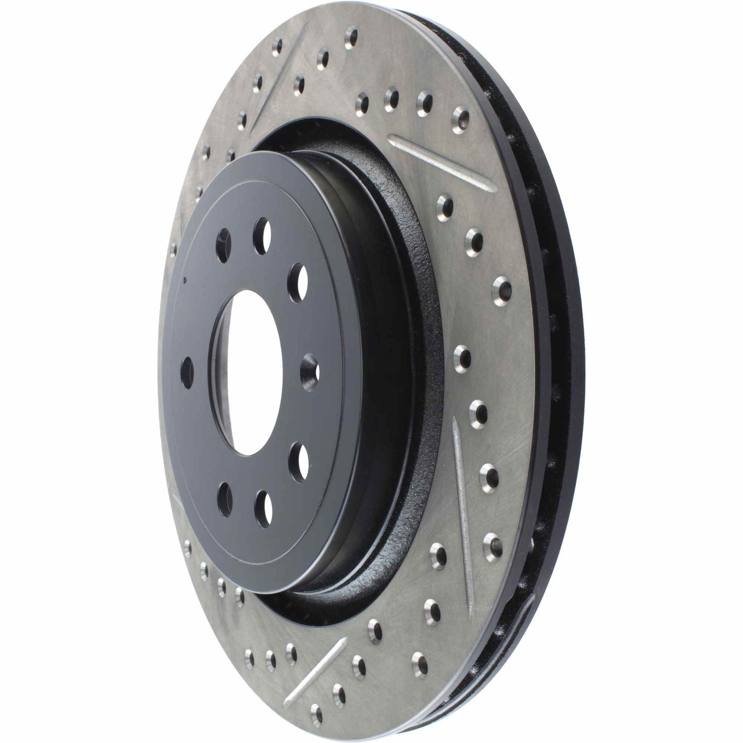 StopTech 03-09 Saab 9-3 Slotted & Drilled Right Rear Rotor 127.38019R