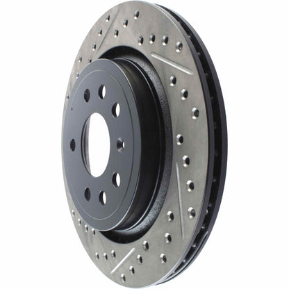 StopTech 03-09 Saab 9-3 Slotted & Drilled Right Rear Rotor 127.38019R