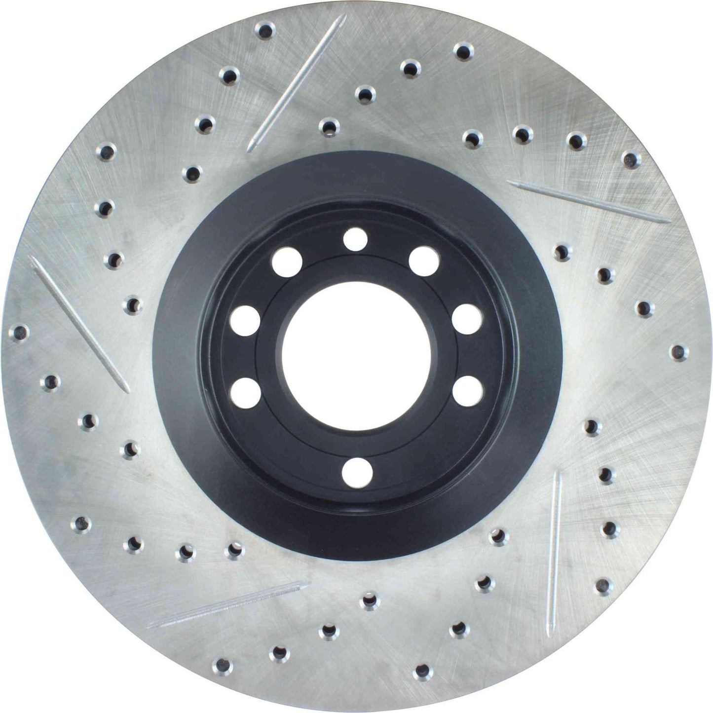 StopTech Sport Drilled/Slotted Brake Rotor; Front Left
