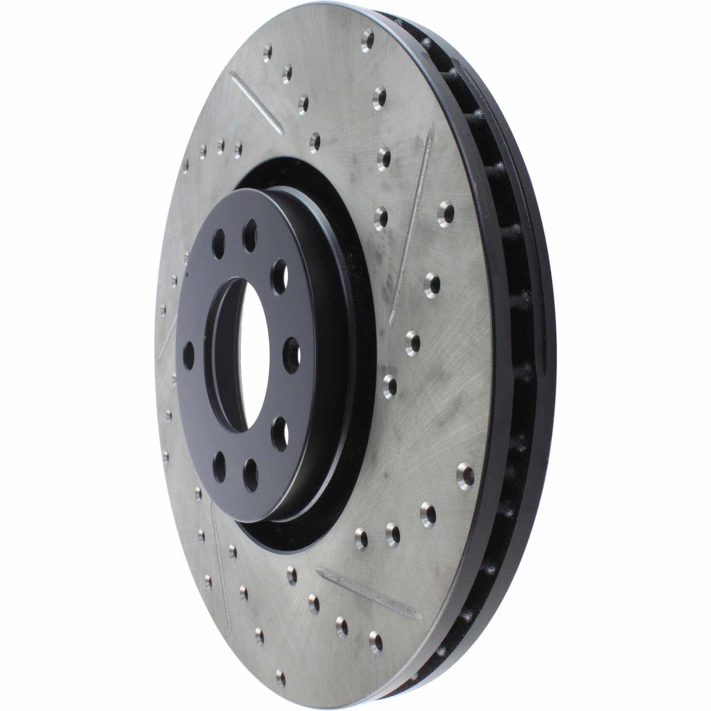 StopTech Sport Drilled/Slotted Brake Rotor; Front Left