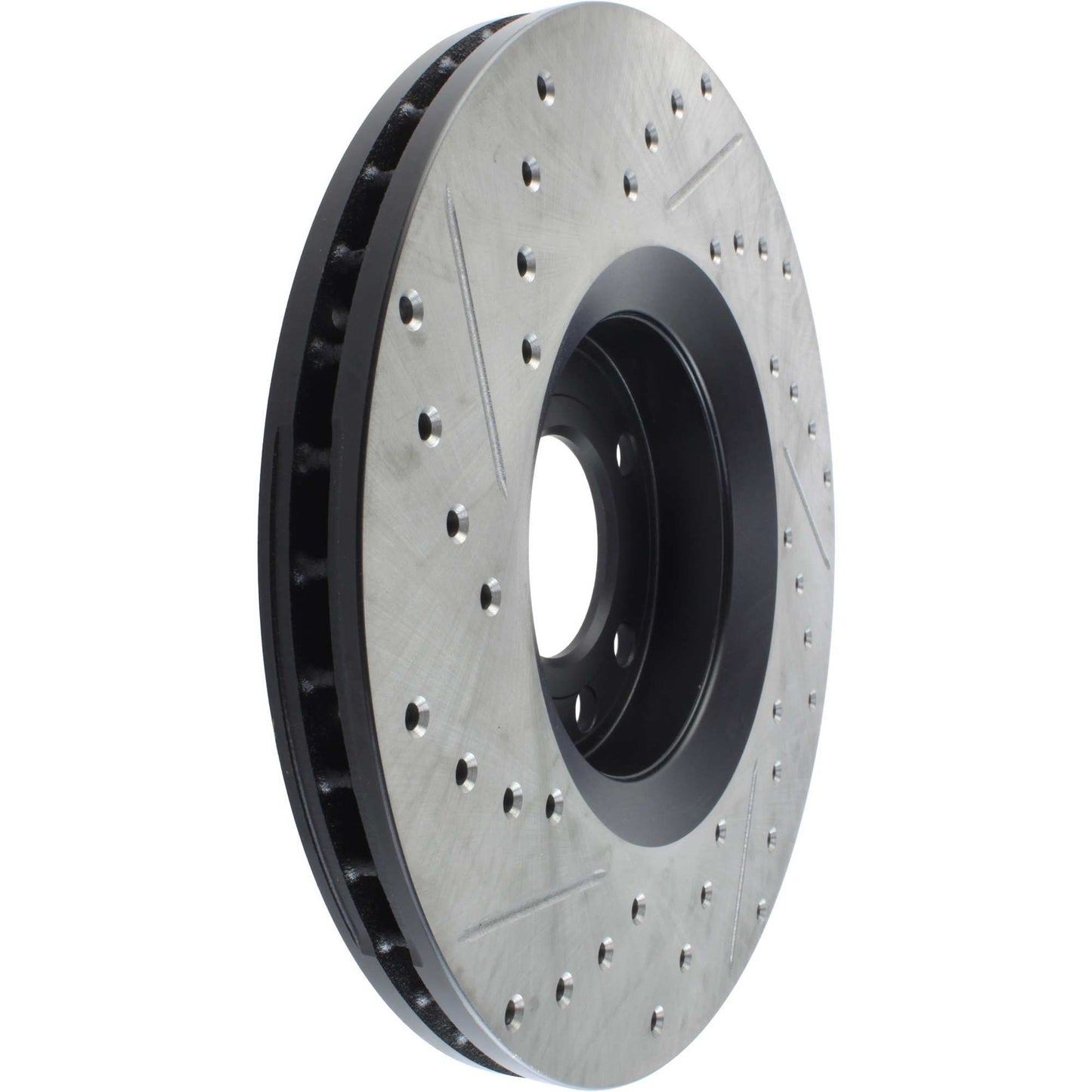 StopTech Sport Drilled/Slotted Brake Rotor; Front Left