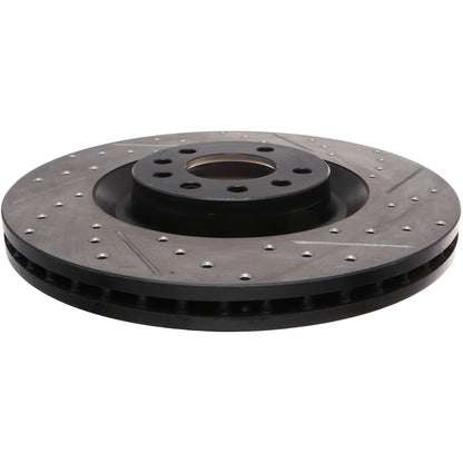 StopTech 09-12 Saab 9-3 Sport Drilled & Slotted Rotor - Left Front 127.38022L