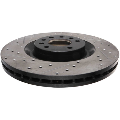 StopTech 09-12 Saab 9-3 Sport Drilled & Slotted Rotor - Right Front 127.38022R