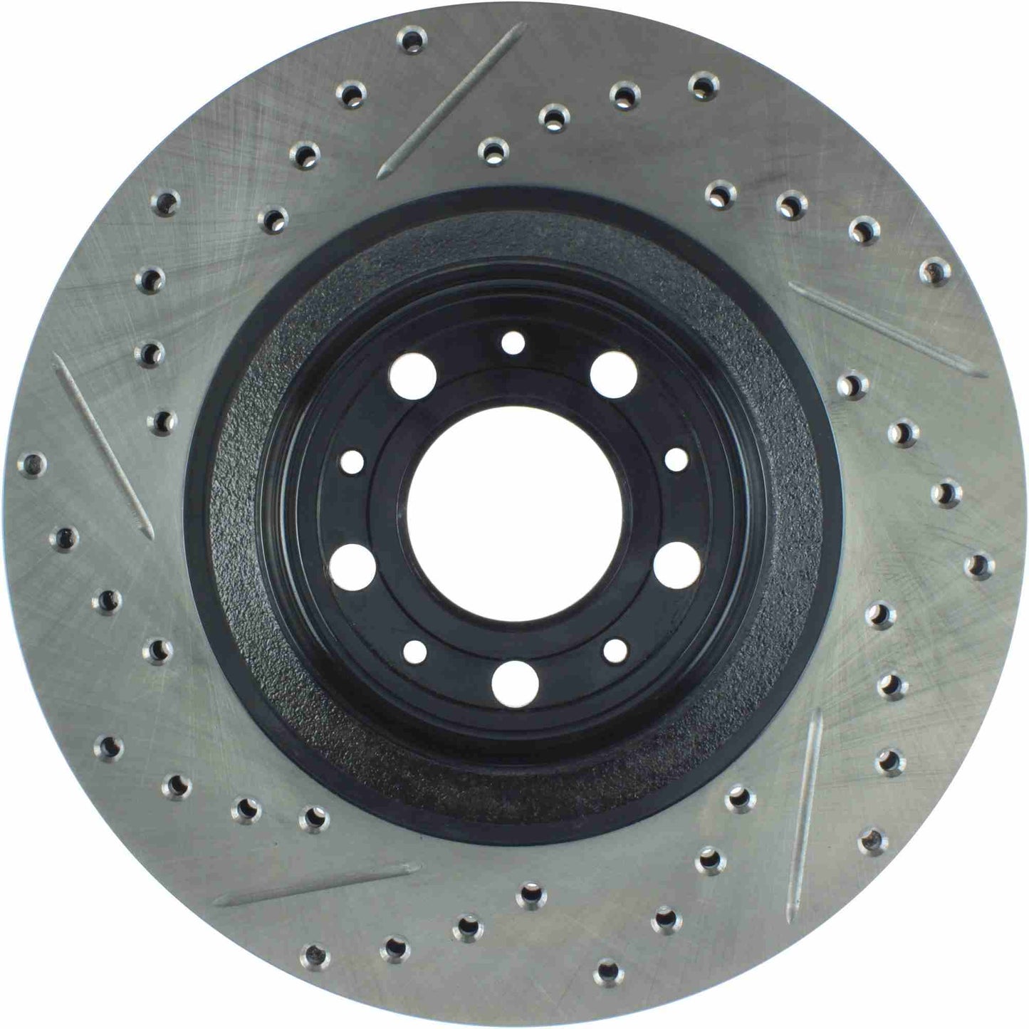 StopTech Sport Drilled/Slotted Brake Rotor; Front Left