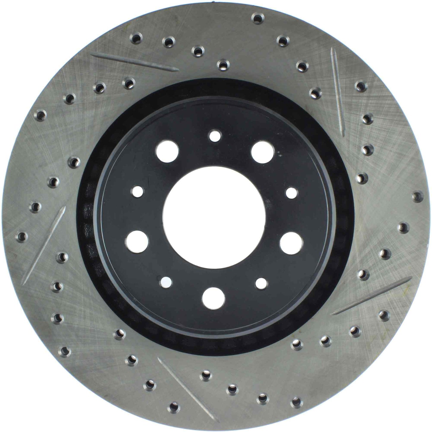 StopTech Sport Drilled/Slotted Brake Rotor; Front Left