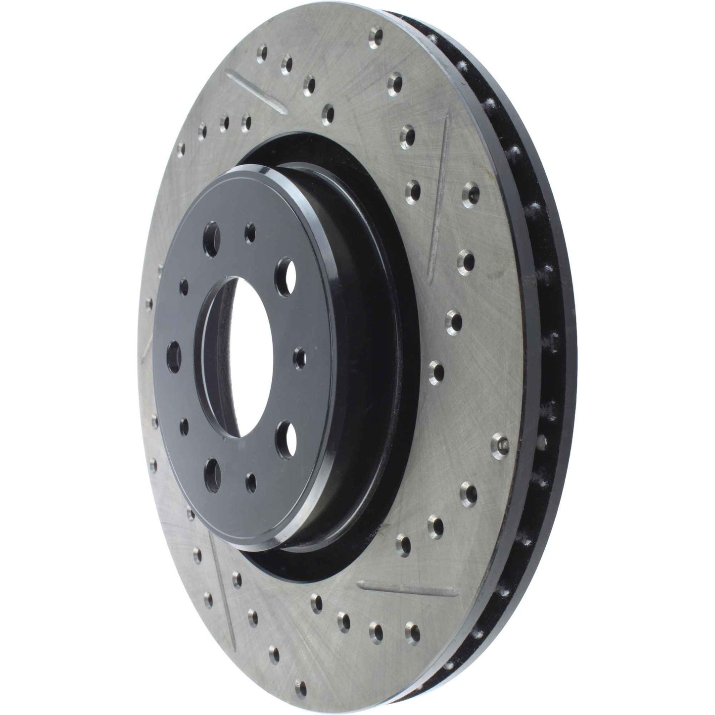 StopTech Sport Drilled/Slotted Brake Rotor; Front Left