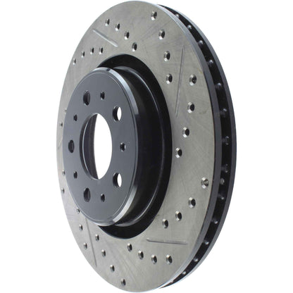 StopTech Sport Drilled/Slotted Brake Rotor; Front Left