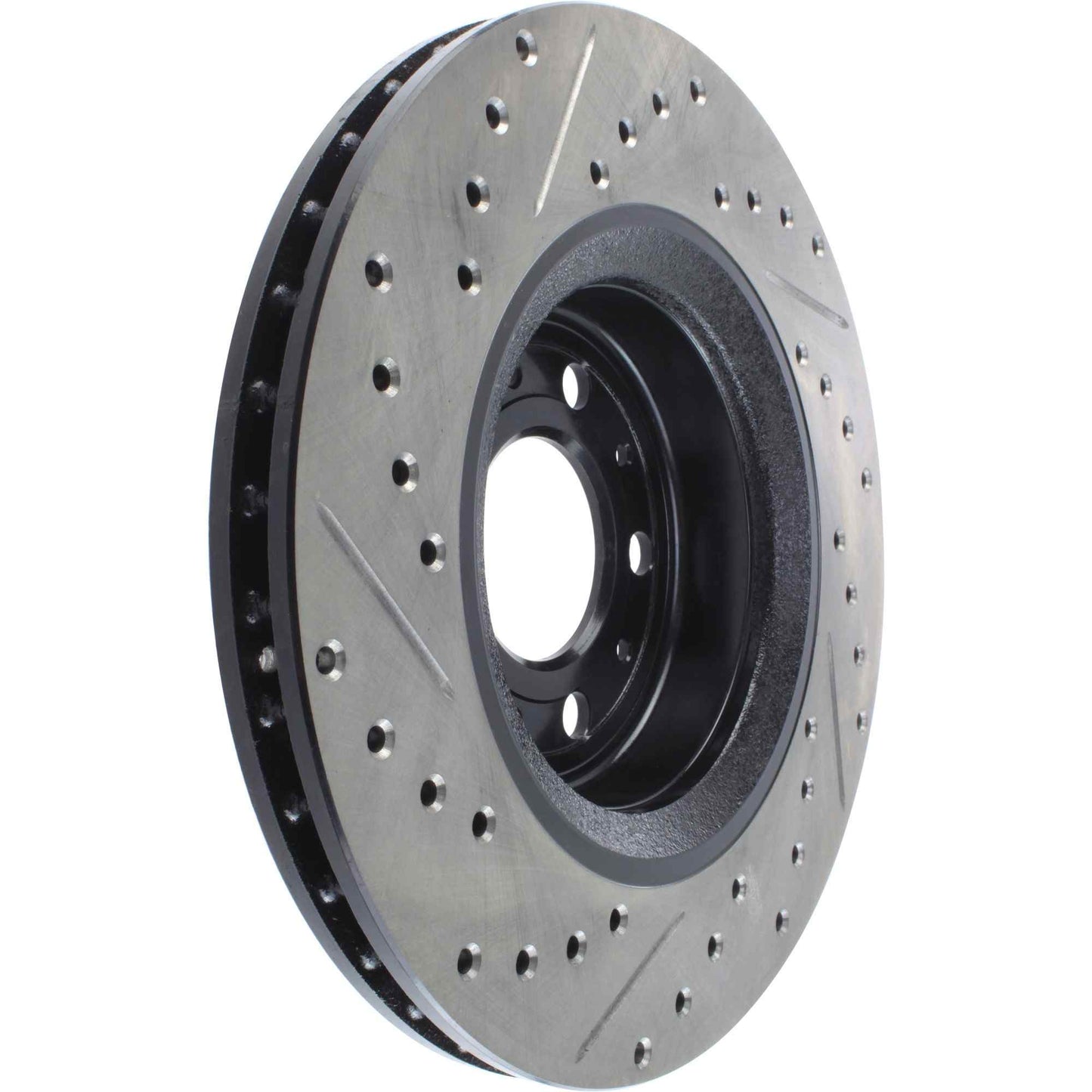 StopTech Sport Drilled/Slotted Brake Rotor; Front Left