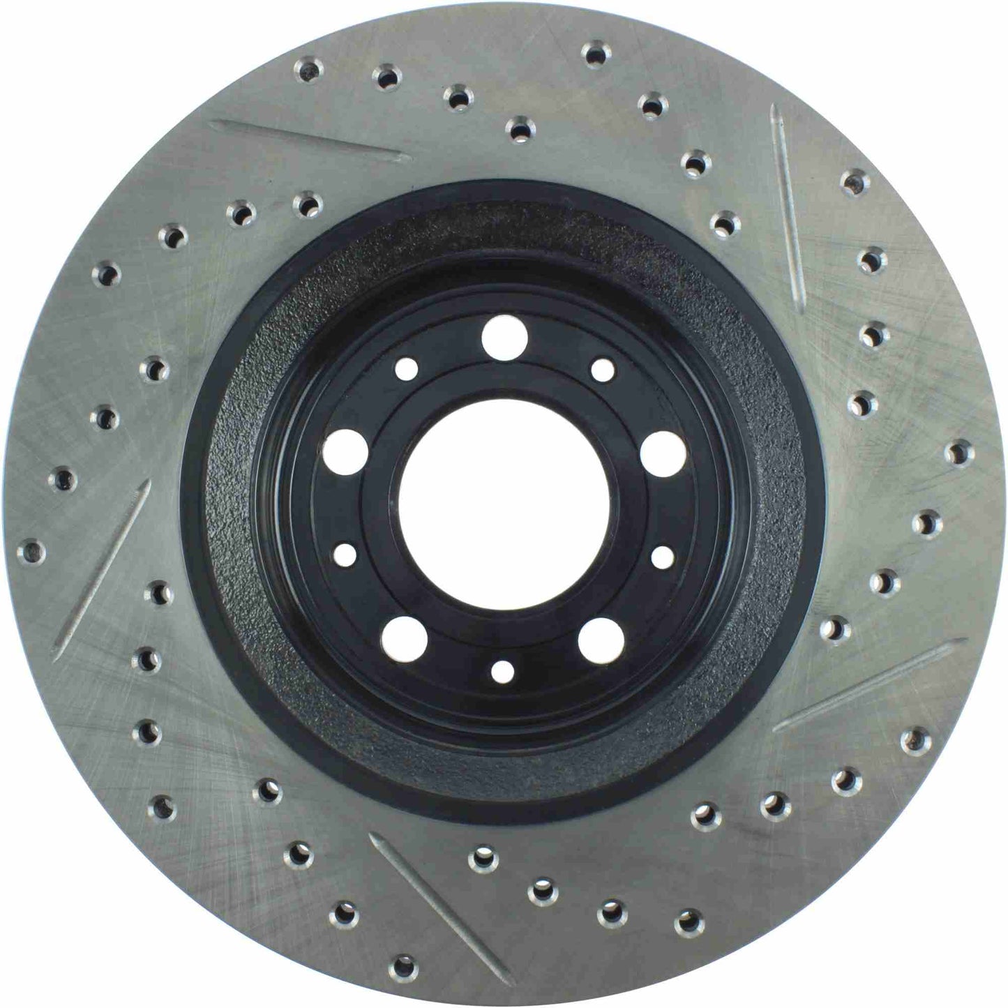 StopTech Sport Drilled/Slotted Brake Rotor; Front Right