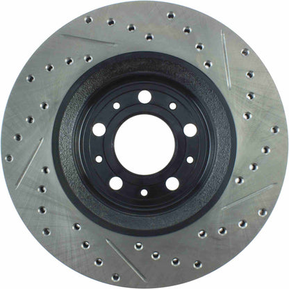 StopTech Sport Drilled/Slotted Brake Rotor; Front Right