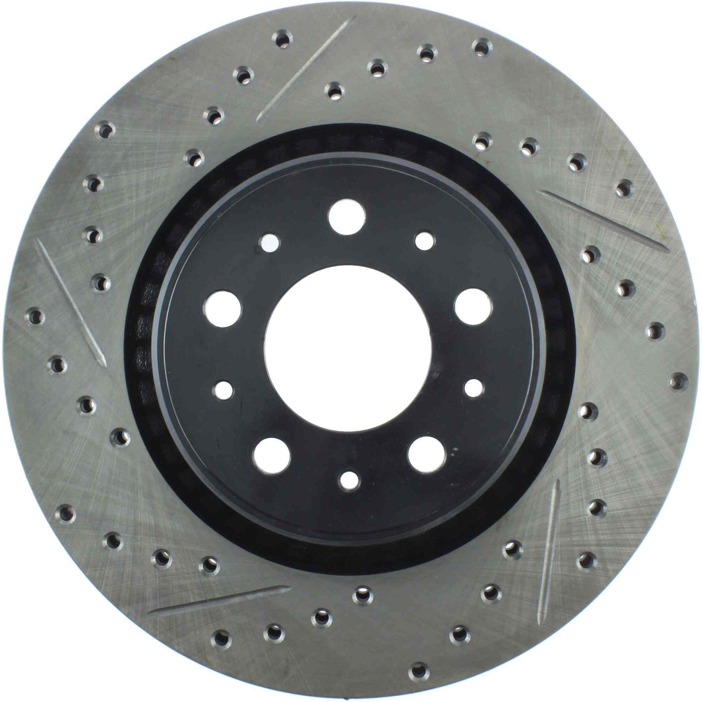 StopTech Sport Drilled/Slotted Brake Rotor; Front Right