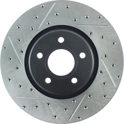 StopTech Slotted & Drilled Sport Front Right Cryo Brake Rotor 13-14 Ford Escape 127.39038CR
