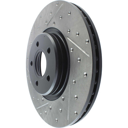 StopTech Slotted & Drilled Sport Front Right Cryo Brake Rotor 13-14 Ford Escape 127.39038CR