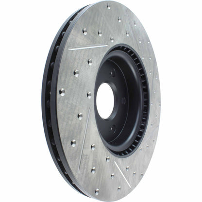 StopTech Slotted & Drilled Sport Front Right Cryo Brake Rotor 13-14 Ford Escape 127.39038CR