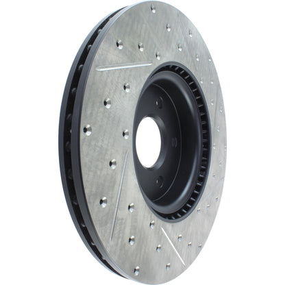StopTech Slotted & Drilled Sport Front Right Cryo Brake Rotor 13-14 Ford Escape 127.39038CR