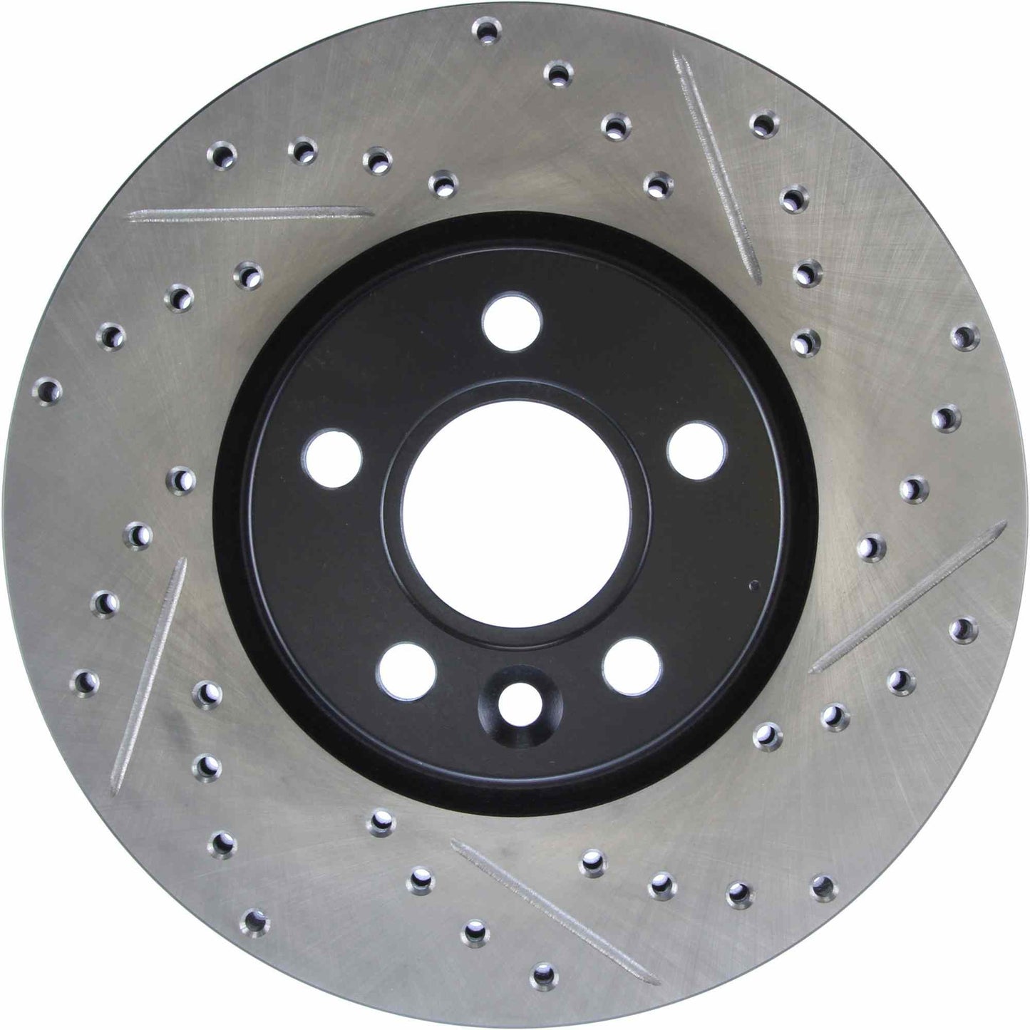 StopTech Sport Drilled/Slotted Brake Rotor; Front Left