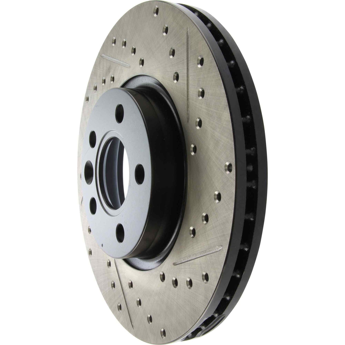 StopTech Sport Drilled/Slotted Brake Rotor; Front Left