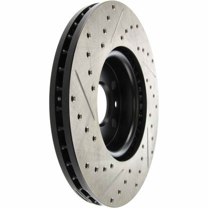 StopTech Sport Drilled/Slotted Brake Rotor; Front Left