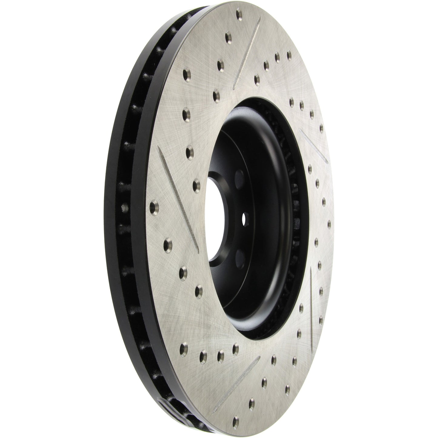 StopTech Sport Drilled/Slotted Brake Rotor; Front Left