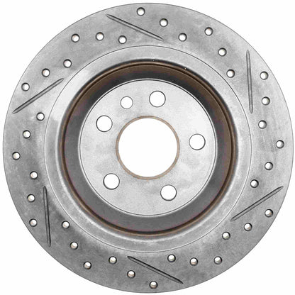 StopTech Sport Drilled/Slotted Brake Rotor; Rear Right