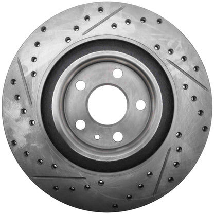 StopTech 16-17 Volvo XC90 Slotted & Drilled Rear Left Rotor 127.39049L