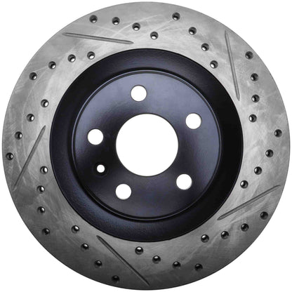 StopTech 16-17 Volvo XC90 Slotted & Drilled Rear Left Rotor 127.39049L