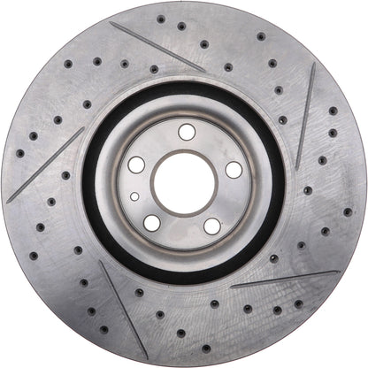 StopTech Power Slot 16-17 Volvo XC90 Slotted & Drilled Front Right Rotor 127.39052R
