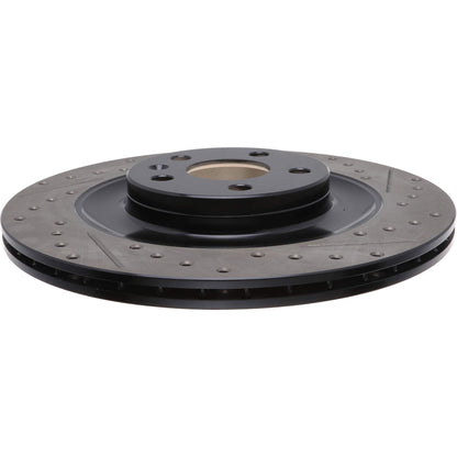 StopTech 16-17 Volvo XC90 Slotted & Drilled Rear Left Rotor 127.39053L