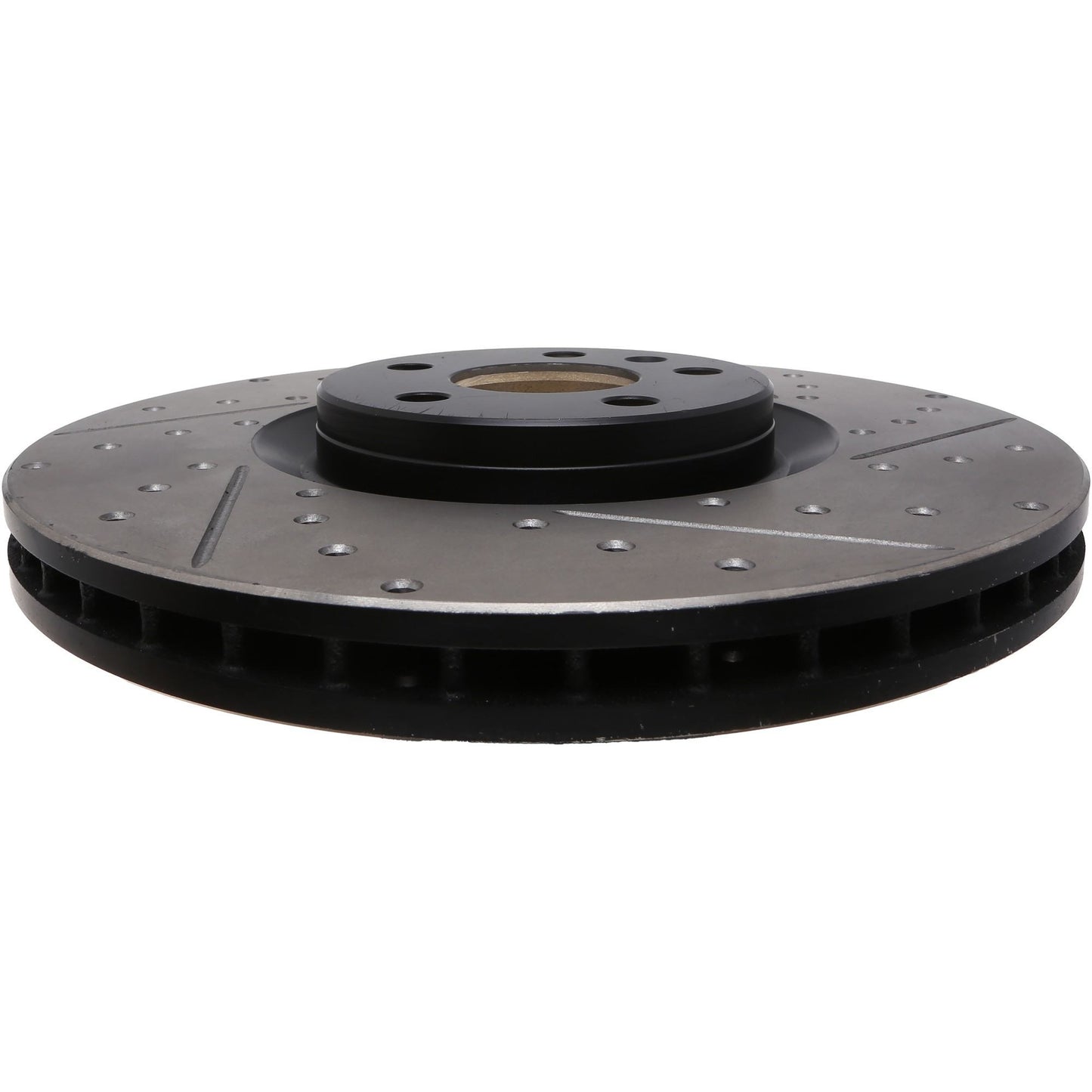StopTech 16-17 Volvo XC90 Slotted & Drilled Front Left Rotor 127.39054L