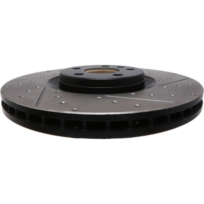 StopTech 16-17 Volvo XC90 Slotted & Drilled Front Left Rotor 127.39054L