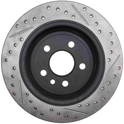 StopTech 07-18 Volvo S80 AWD SportStop Slotted & Drilled Right Rear Rotor 127.39055R
