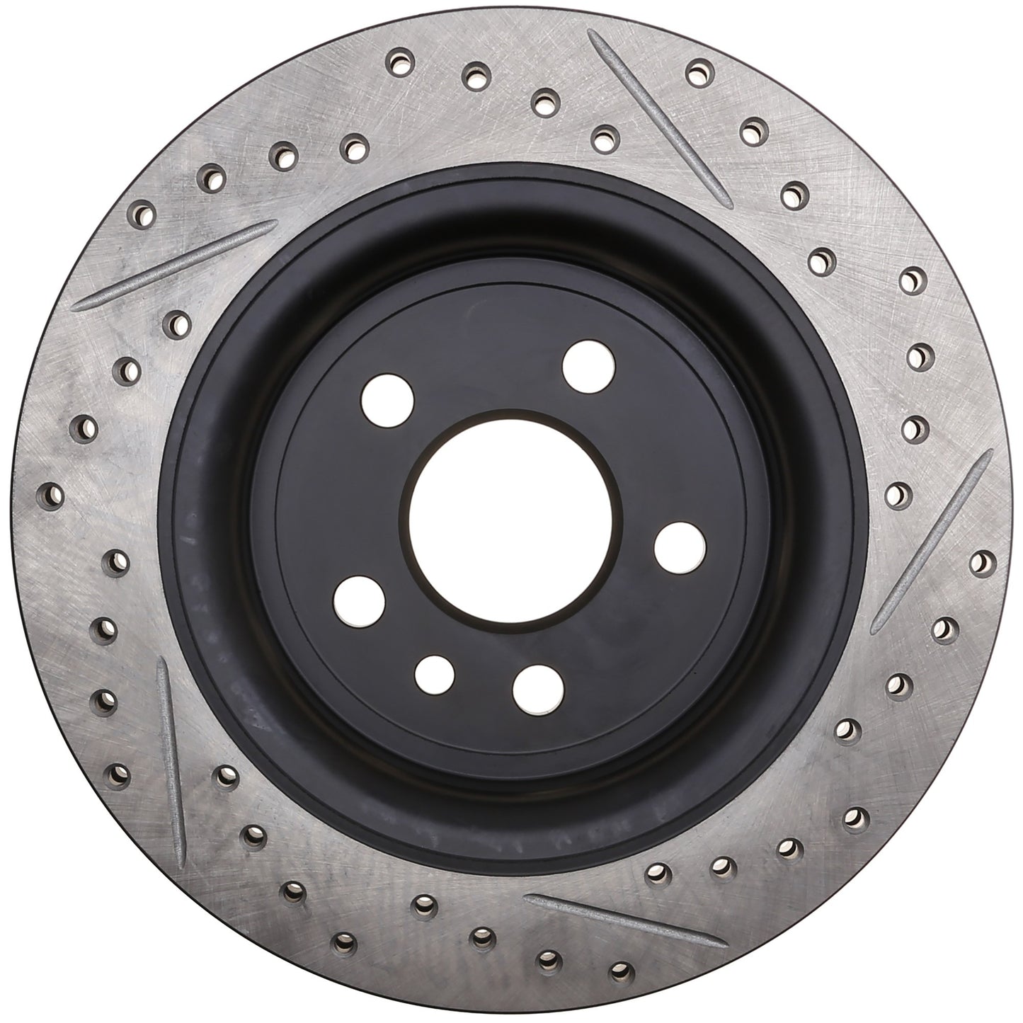 StopTech 07-18 Volvo S80 AWD SportStop Slotted & Drilled Right Rear Rotor 127.39055R