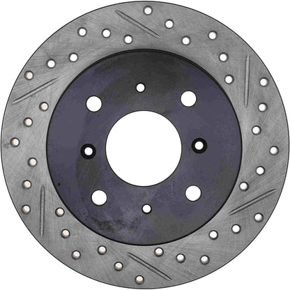 StopTech 92-96 Honda Prelude S/SE/Si/V-Tec / 86-88 Acura Legend Slotted & Drilled Left Rear Rotor 127.40016L