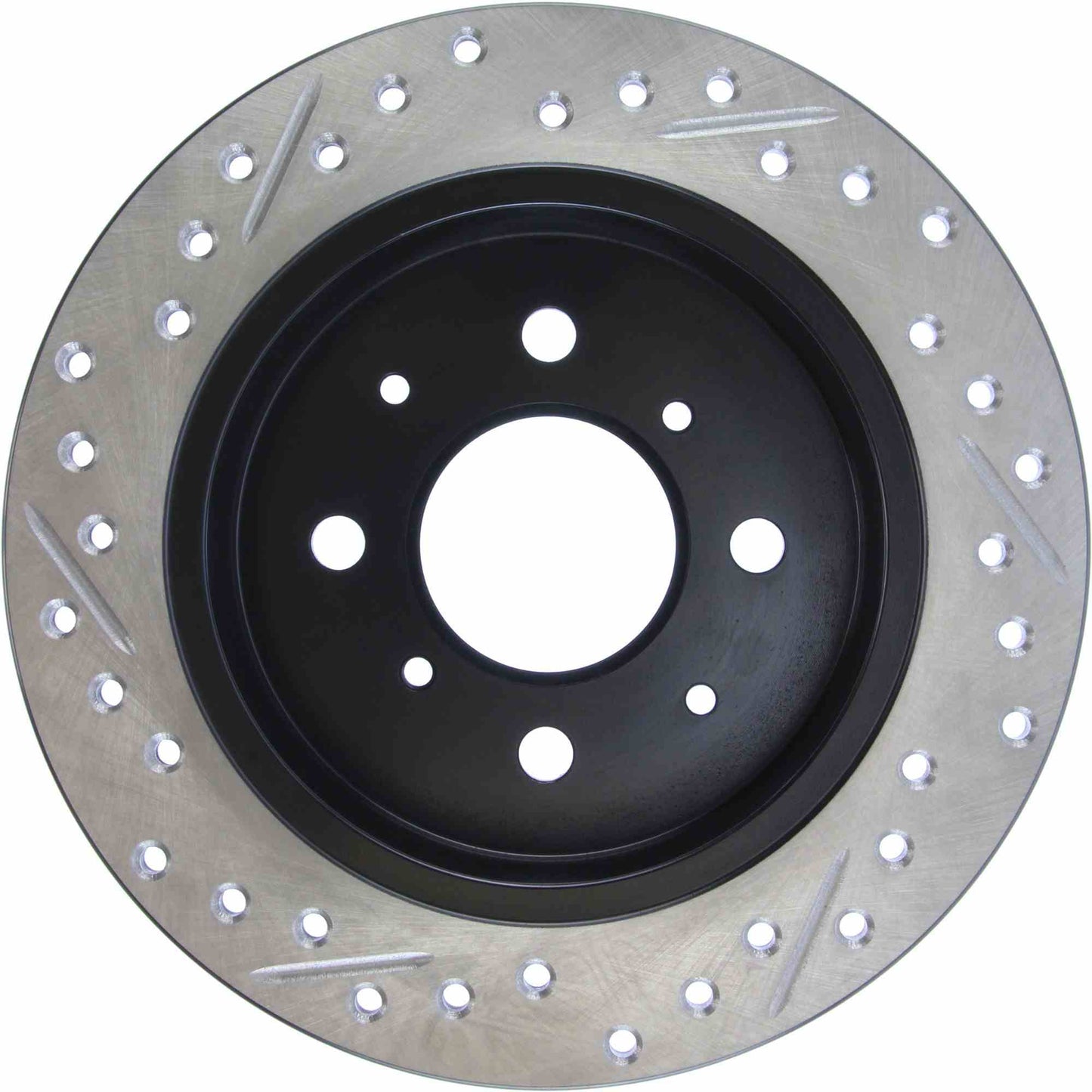 StopTech Sport Drilled/Slotted Brake Rotor; Rear Left